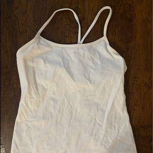 Power-Y Lululemon White Tank-top